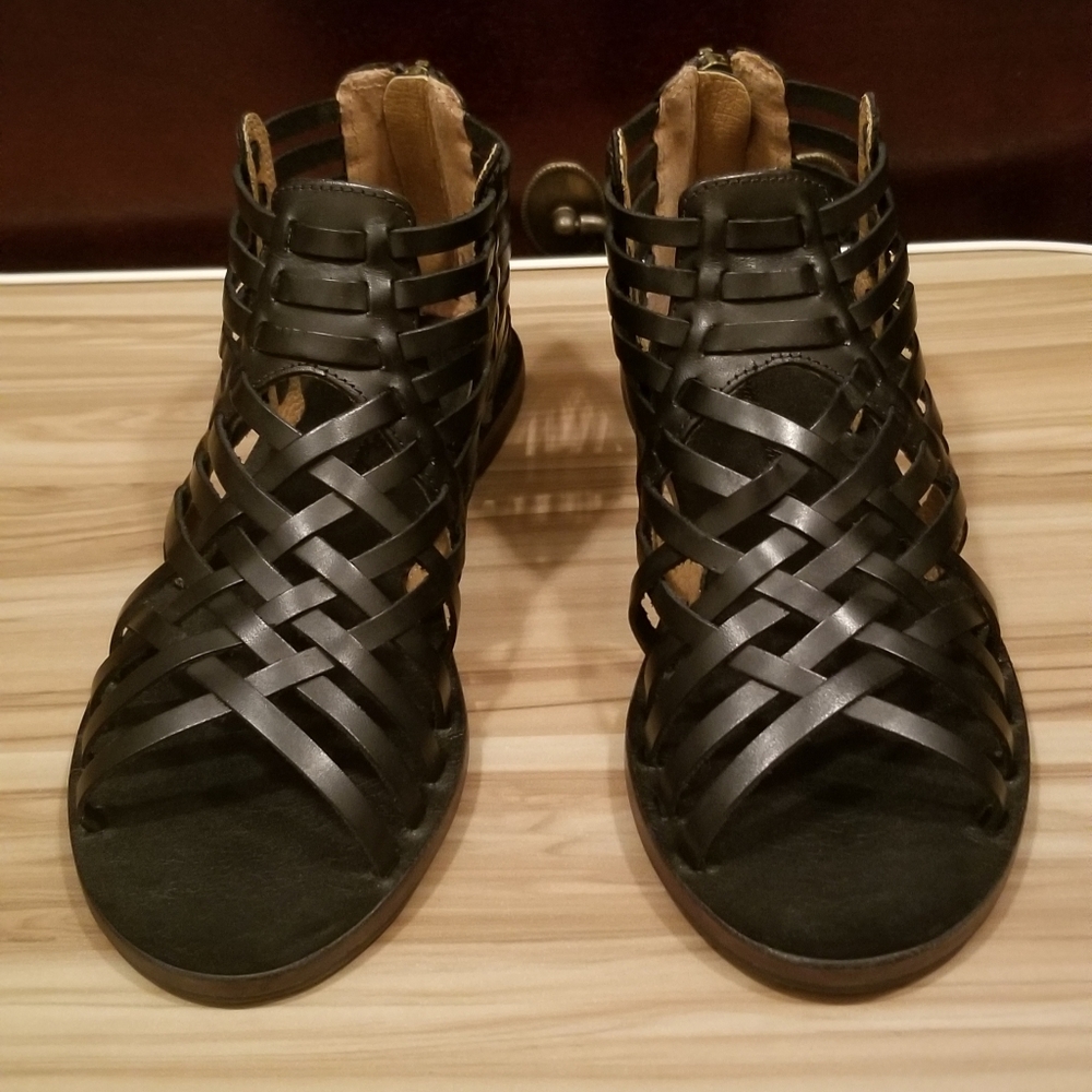 NEW Tommy Bahama Leather Flat Shoes in Black